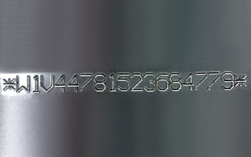 Marcado de números VIN en chasis de vehículos