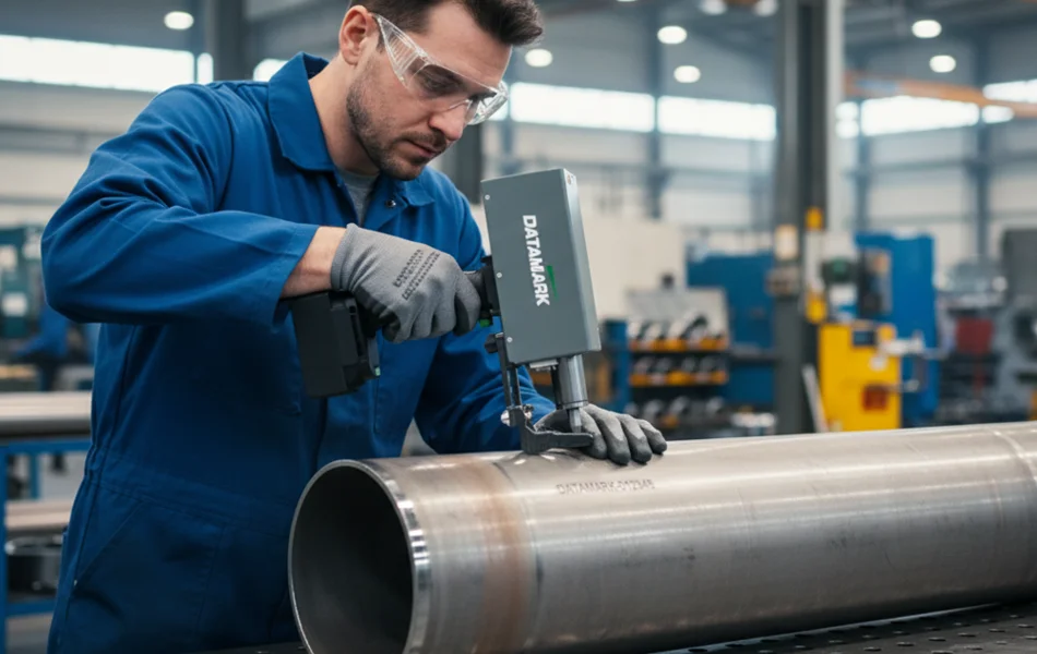 Marcaje de tubos de acero por micropercusion